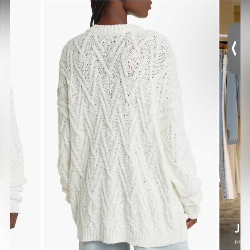 Cozy Cable Knit Sweater - White - Picture 2 of 8